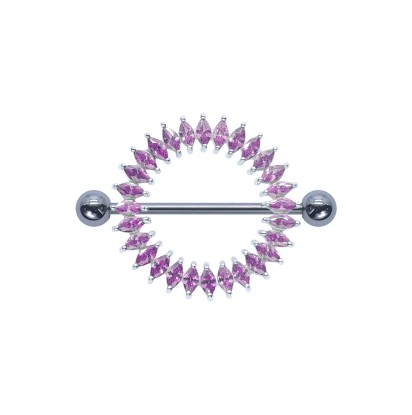 Beautiful Nipple Piercing PN-500-RO